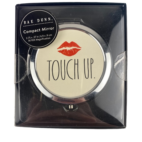 NEW Rae Dunn Compact Mirror “TOUCH UP” - Picture 1 of 3